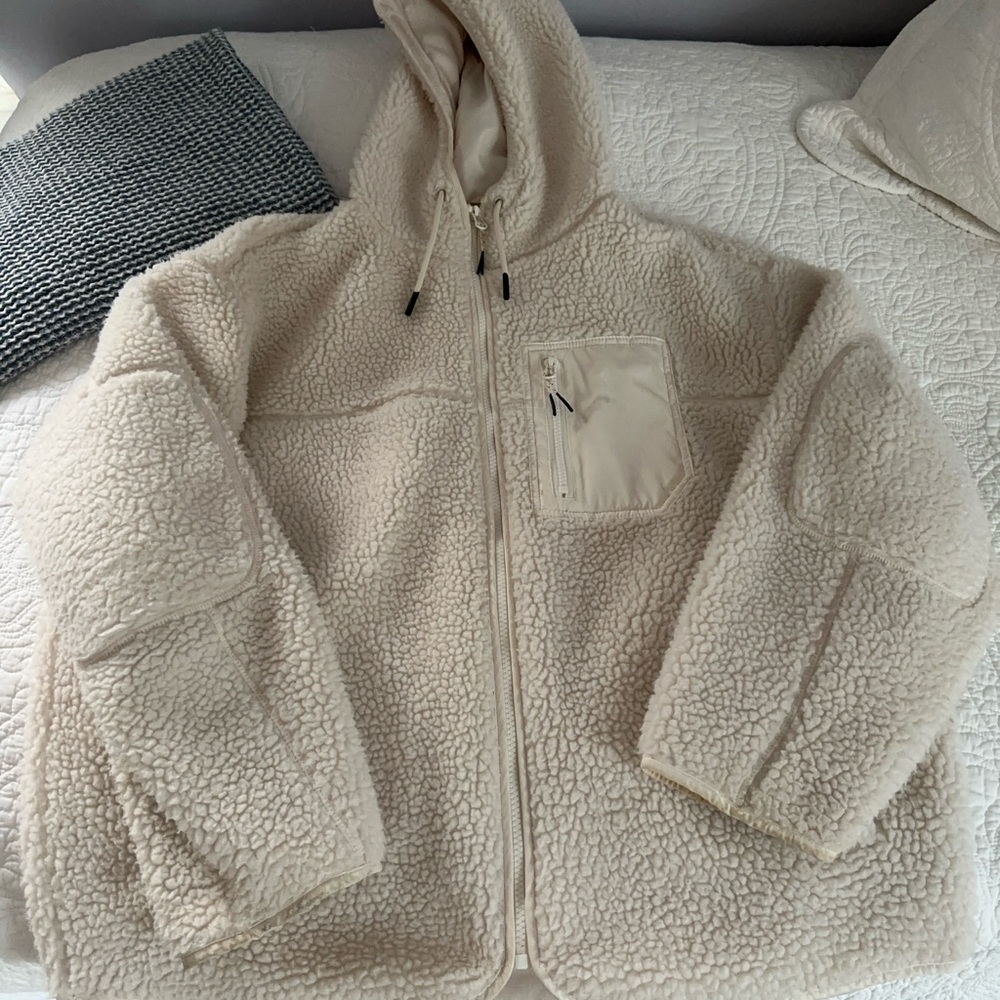 Women's Cream Fleece Jacket